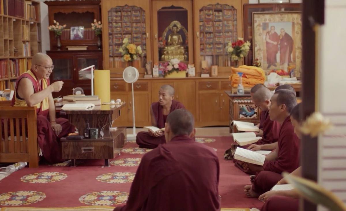 A teaching in the assembly hall