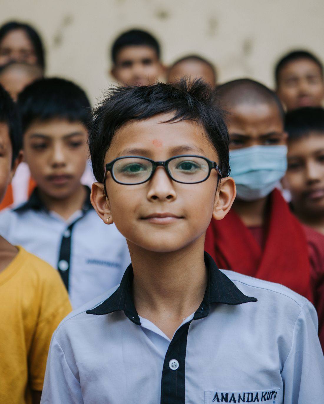A student's smile
