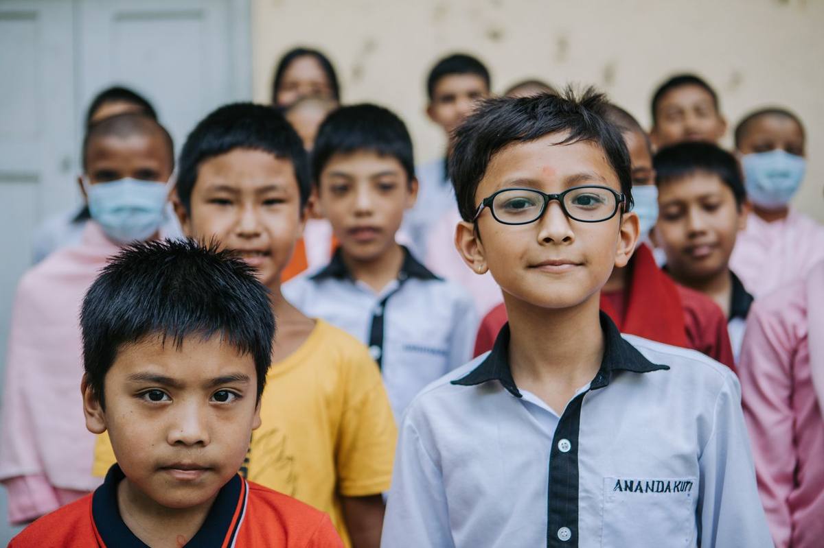 Students of the Anandakuthi School, Nepal